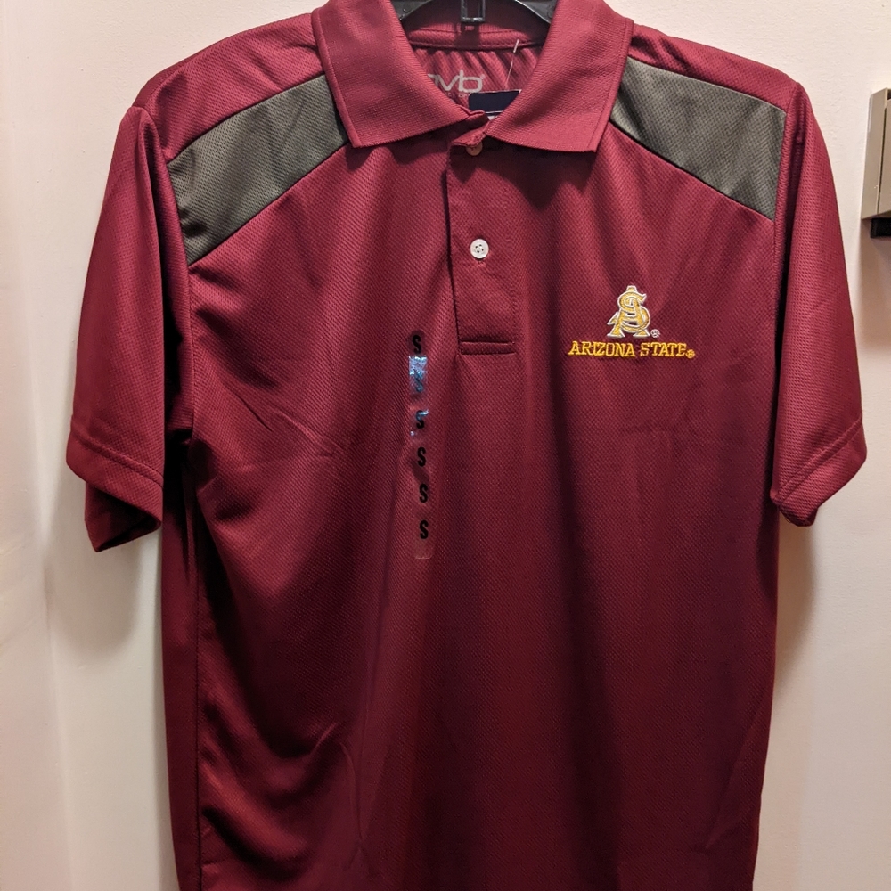 Arizona State Sun Devils men's small short sleeved polo shirt NWT